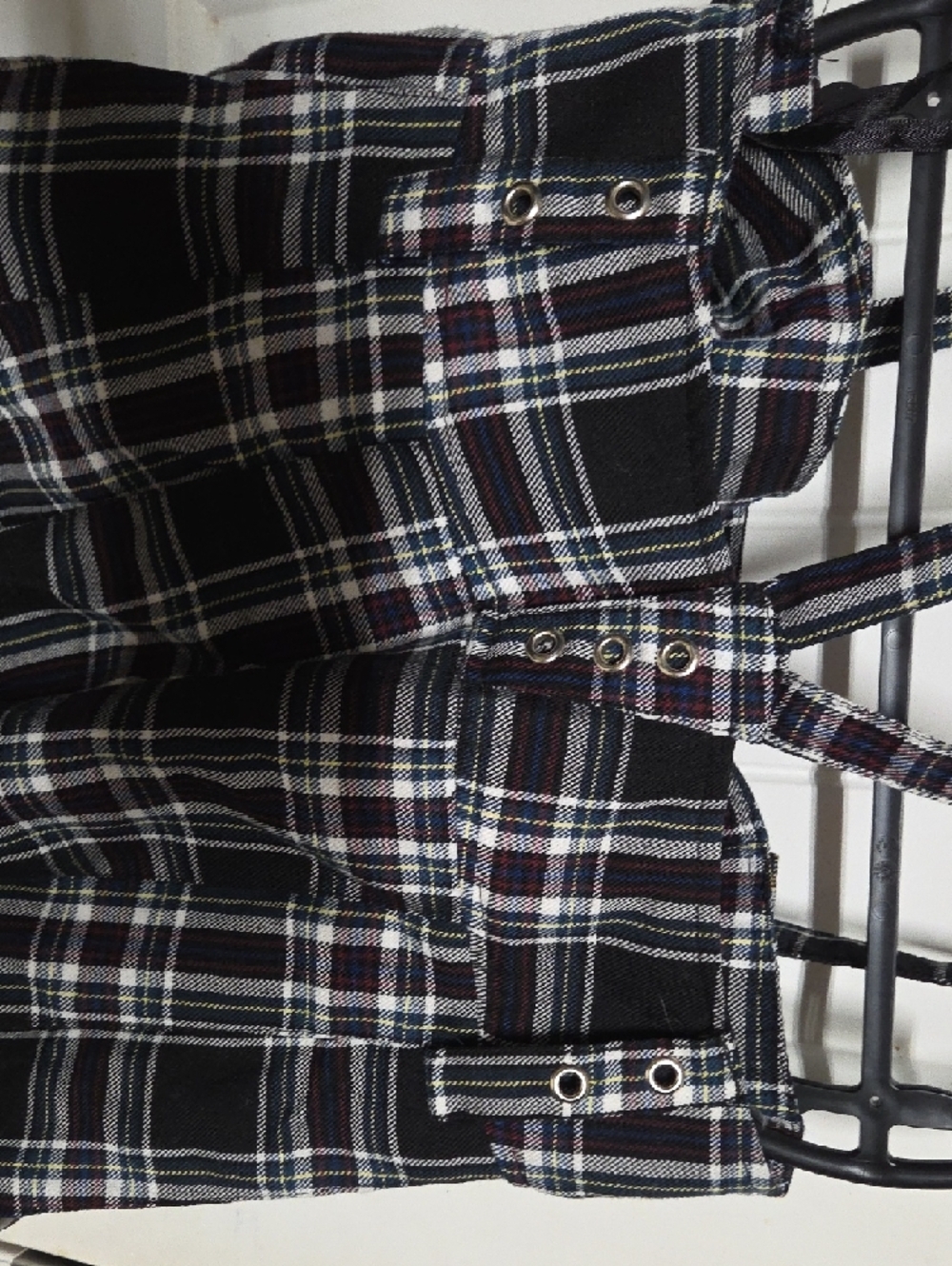 Tripp NYC Black, White & Blue Plaid Button-Up Shirt - Picture 5 of 5